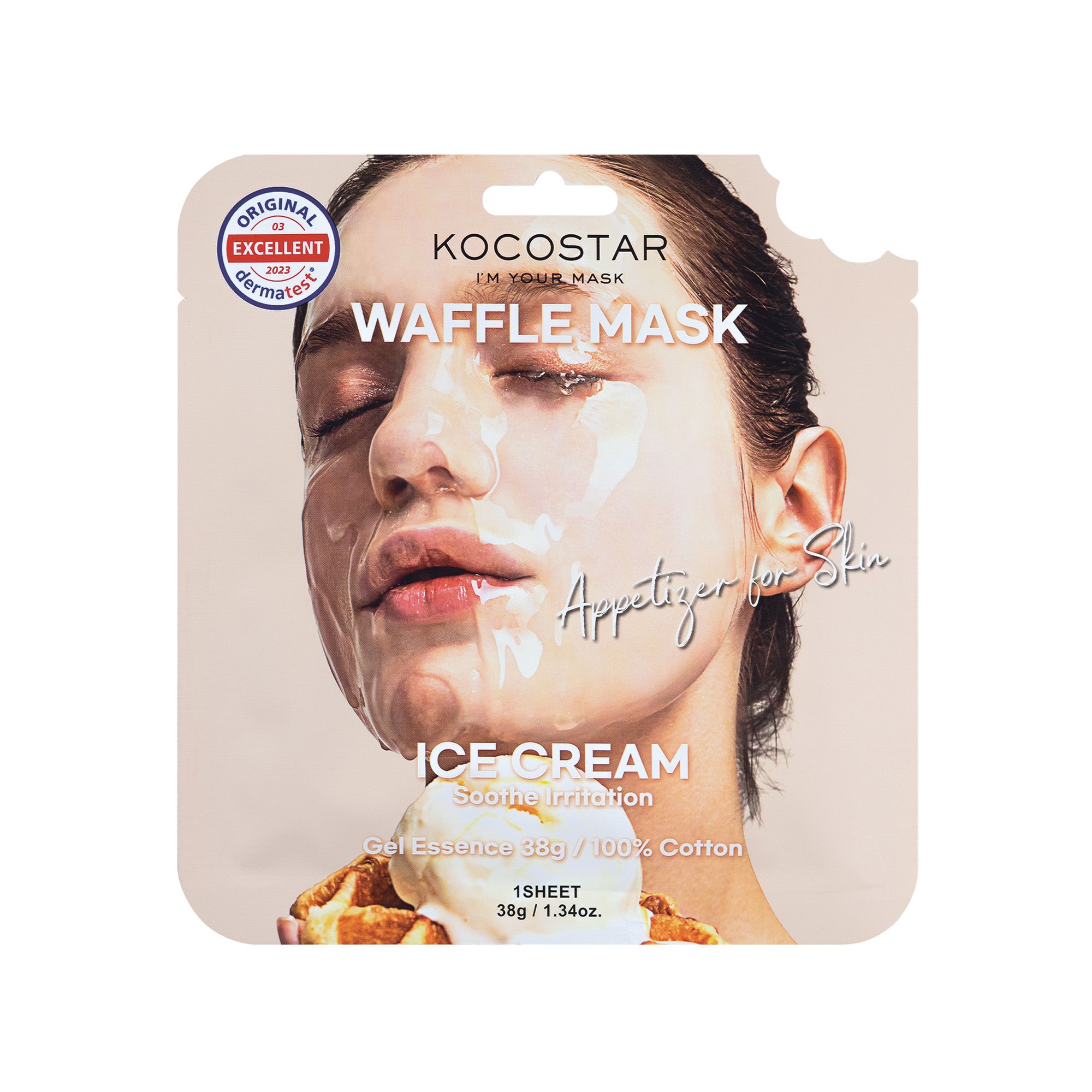 KOCOSTAR - Waffle Face Mask Ice Cream - 1τεμ.